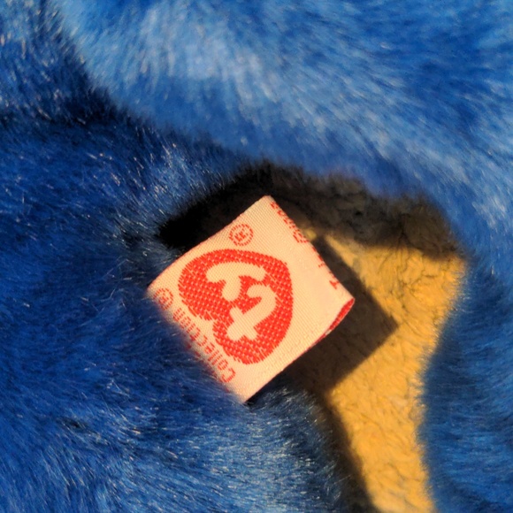 VTG Vintage Ty Peanut Royal Blue Beanie Buddy and Squirt Pillow Pal Elephants - Picture 6 of 10